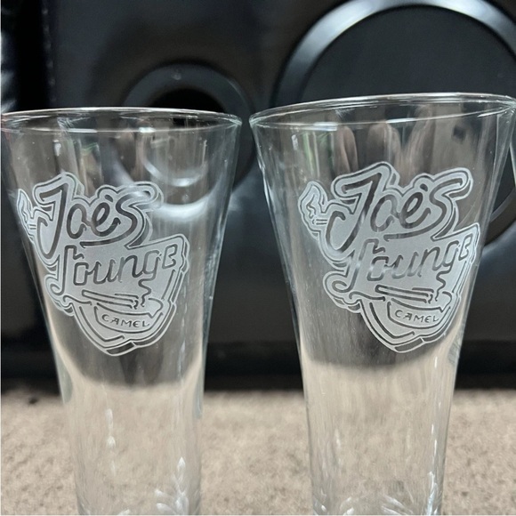 CAMEL Joe's Lounge Set of 4 Pilsner 12oz. Beer Glasses - Picture 4 of 5